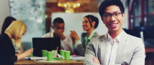 Business man banner image